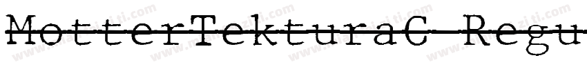 MotterTekturaC Regul字体转换